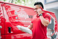 Ninja Van delivery personnel